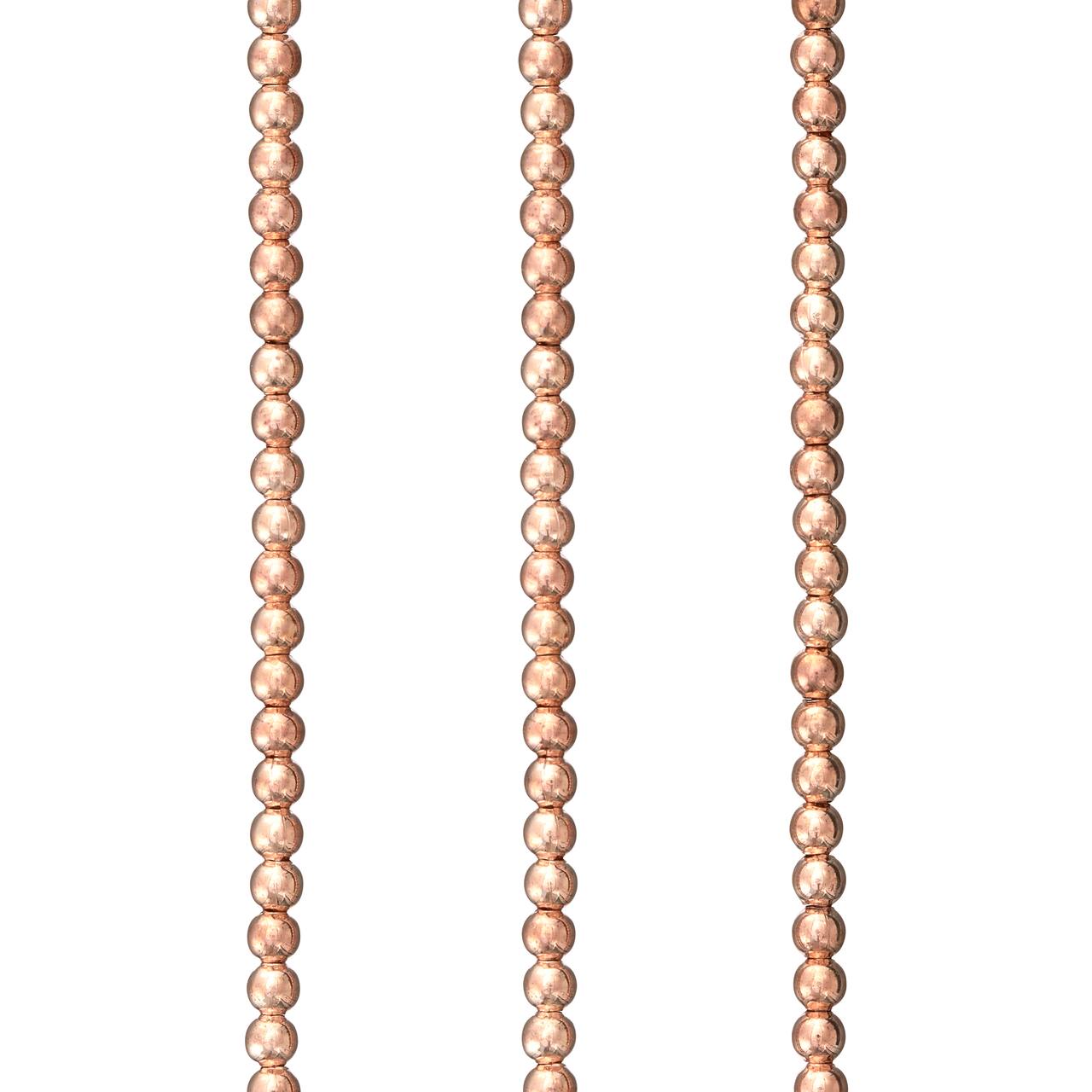 Rose Gold Copper Small Round Beads, 3mm by Bead Landing™
